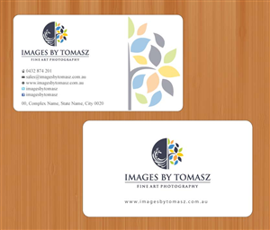 Business Card Design by Sbss for Images By Tomasz | Design: #1104775