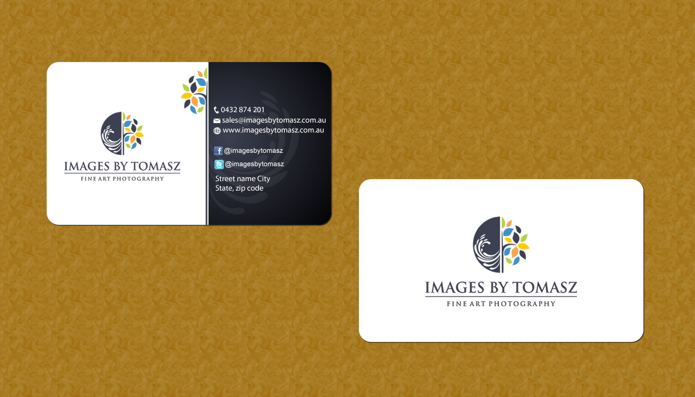 Business Card Design by Sbss for Images By Tomasz | Design #1104784