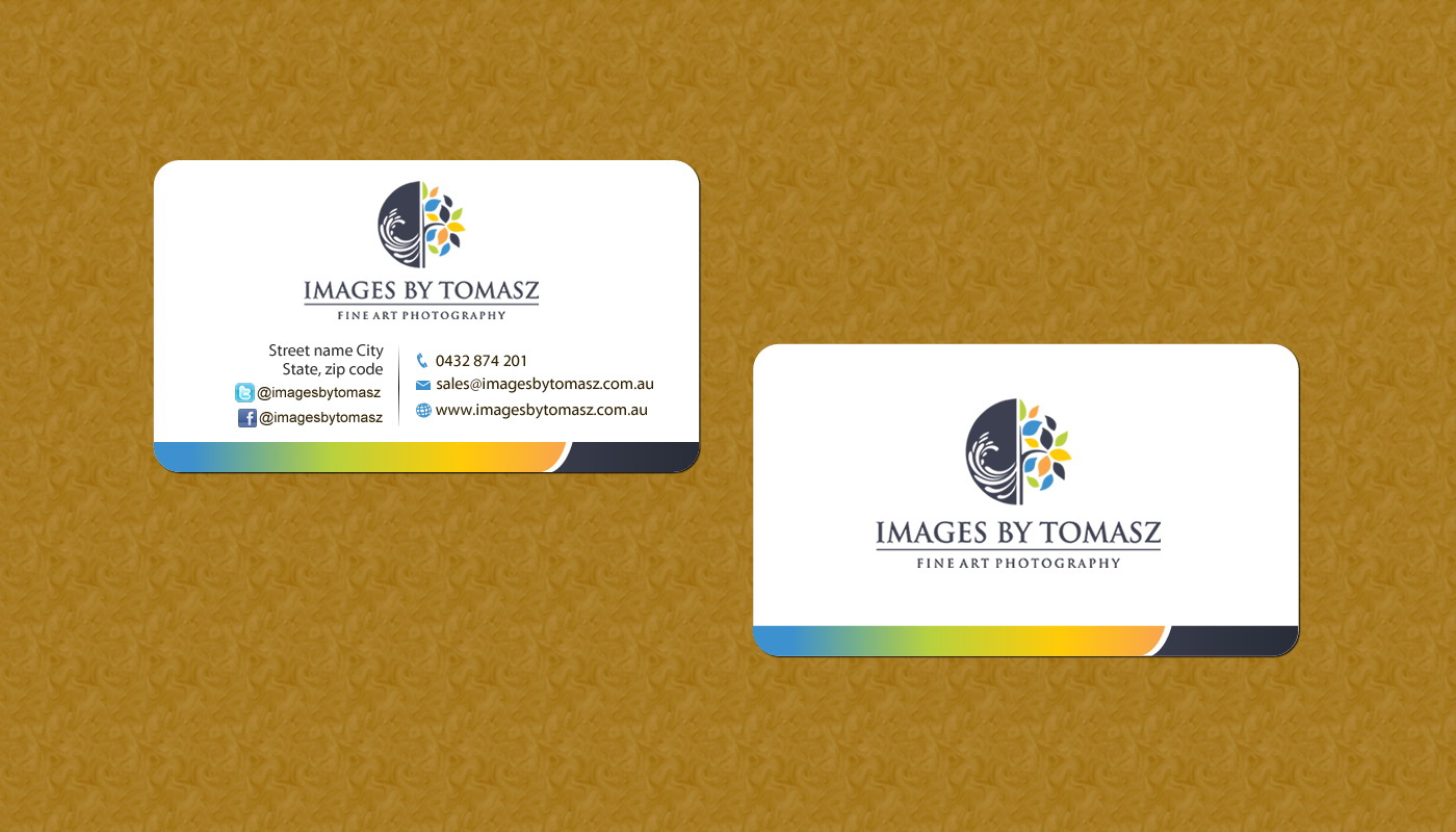 Business Card Design by Sbss for Images By Tomasz | Design #1104787