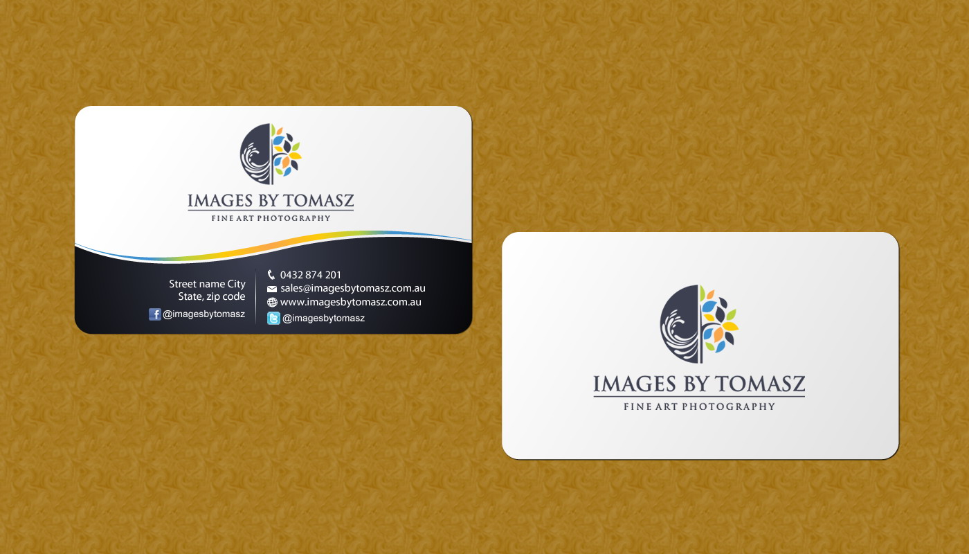 Business Card Design by Sbss for Images By Tomasz | Design #1104793