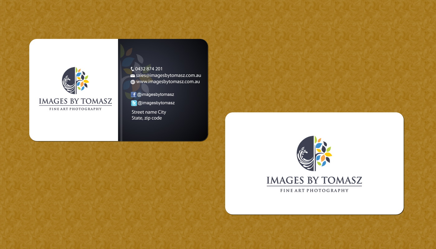 Business Card Design by Sbss for Images By Tomasz | Design #1104799