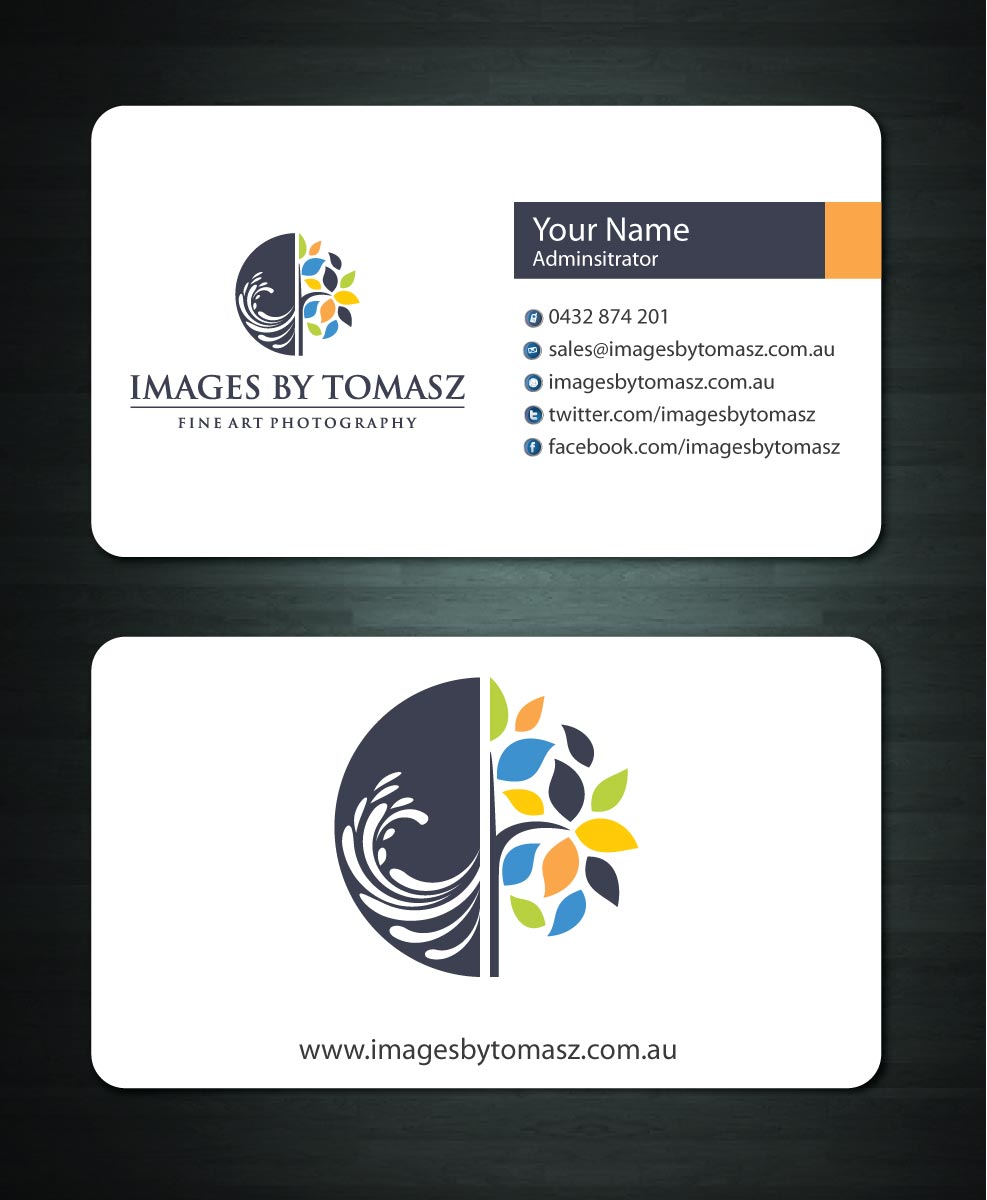 Business Card Design by Sbss for Images By Tomasz | Design #1104815