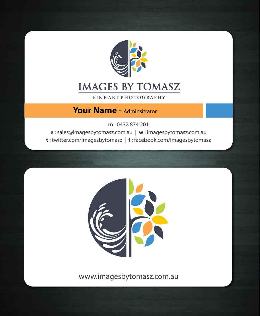 Business Card Design by Sbss for Images By Tomasz | Design #1104816