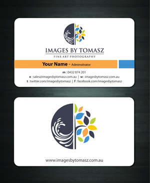 Business Card Design by Sbss for Images By Tomasz | Design: #1104816