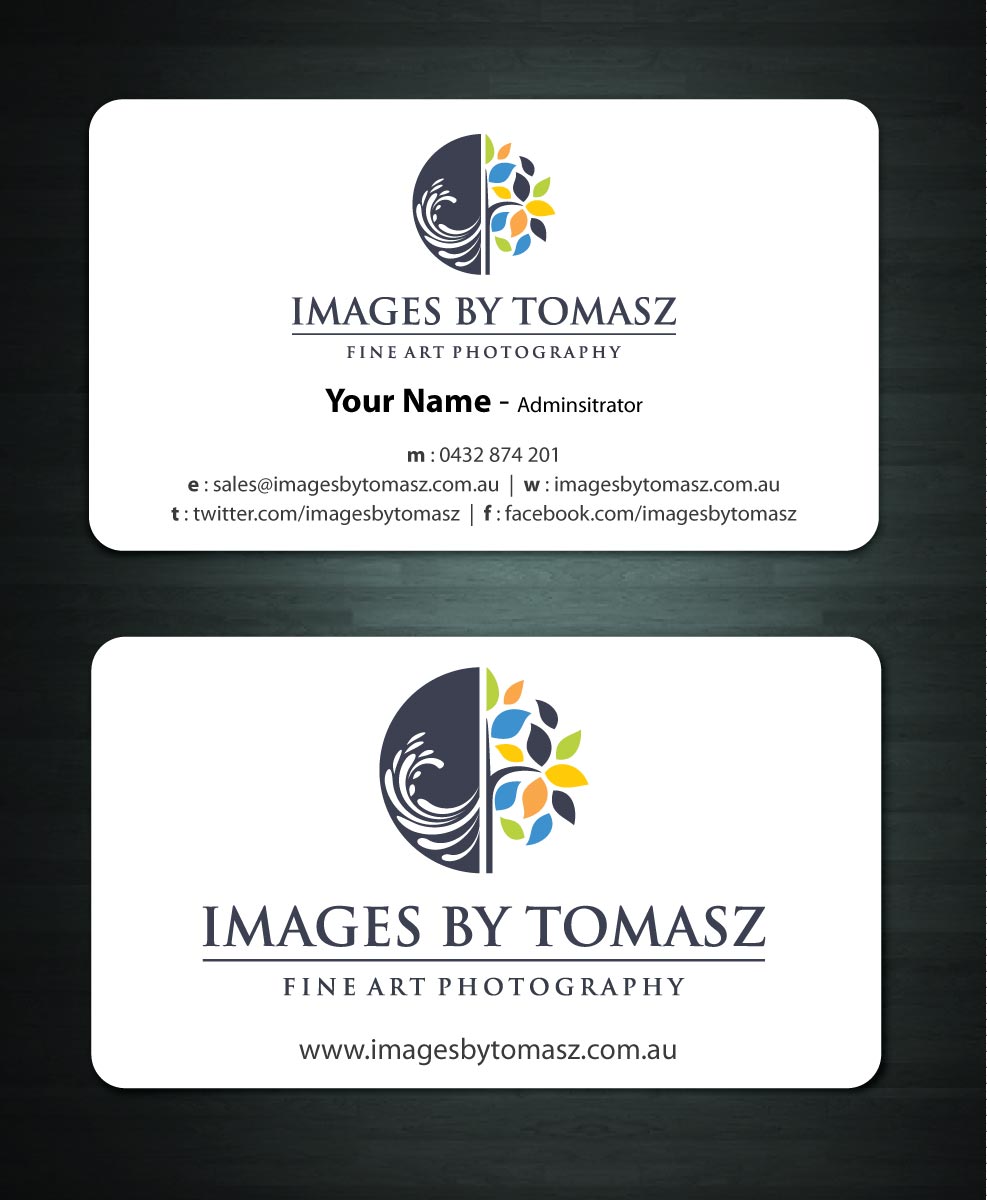 Business Card Design by Sbss for Images By Tomasz | Design #1104818