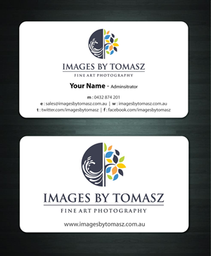 Business Card Design by Sbss for Images By Tomasz | Design: #1104818