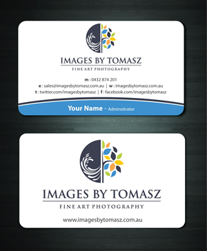 Business Card Design by Sbss for Images By Tomasz | Design: #1104819