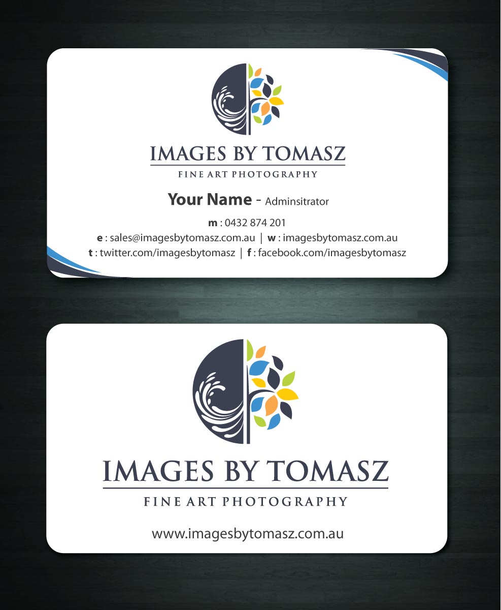 Business Card Design by Sbss for Images By Tomasz | Design #1104821