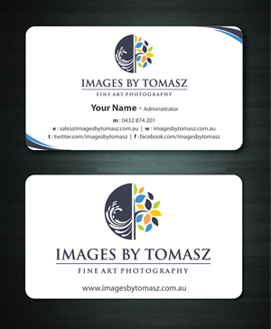 Business Card Design by Sbss for Images By Tomasz | Design: #1104821