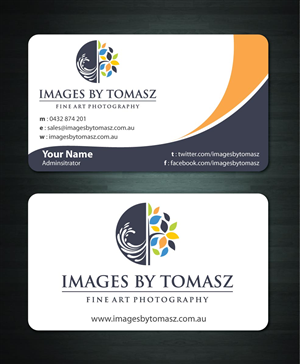 Business Card Design by Sbss for Images By Tomasz | Design: #1104825