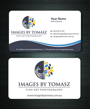 Business Card Design by Sbss for Images By Tomasz | Design: #1104827