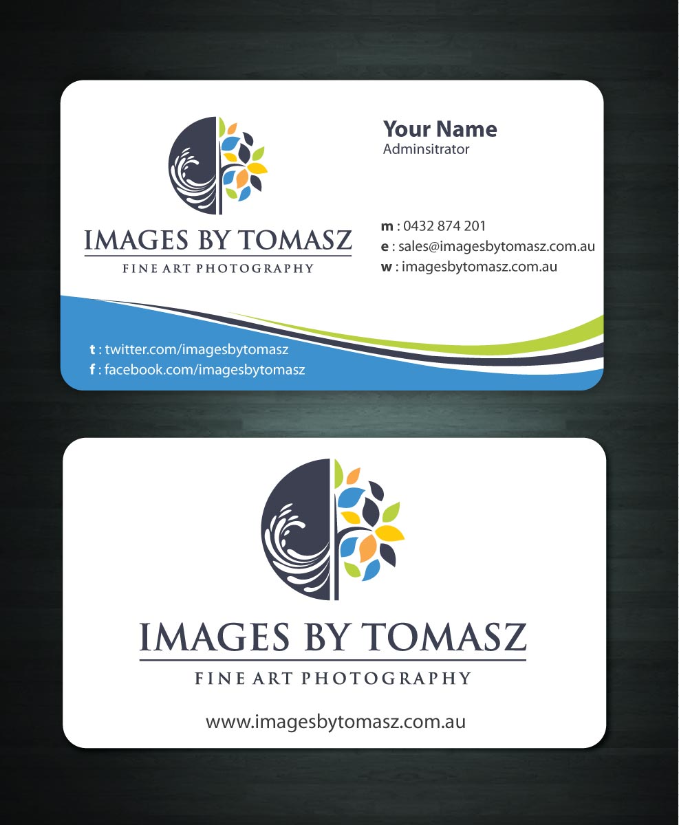 Business Card Design by Sbss for Images By Tomasz | Design #1104828