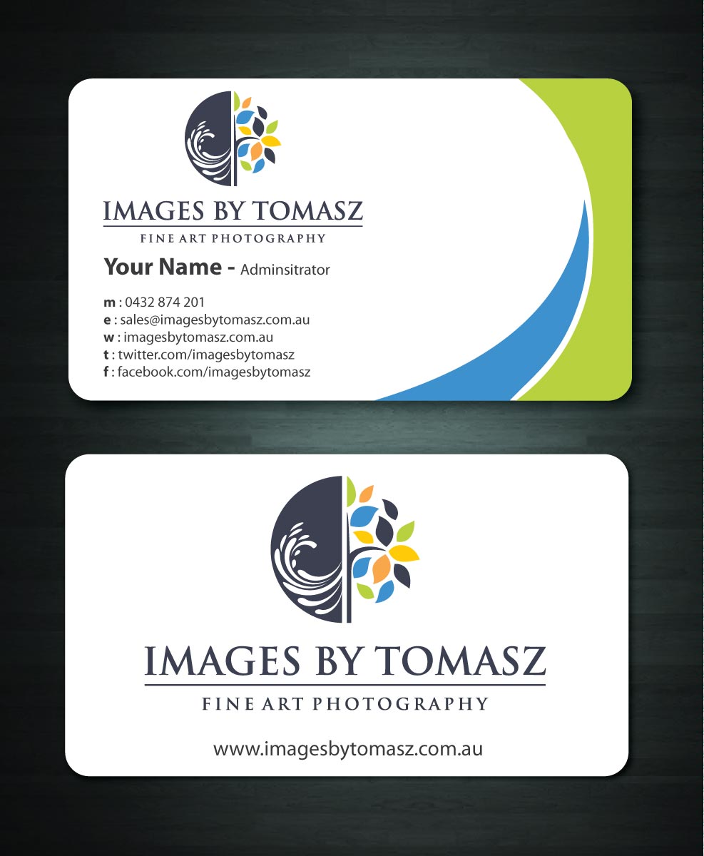 Business Card Design by Sbss for Images By Tomasz | Design #1104829