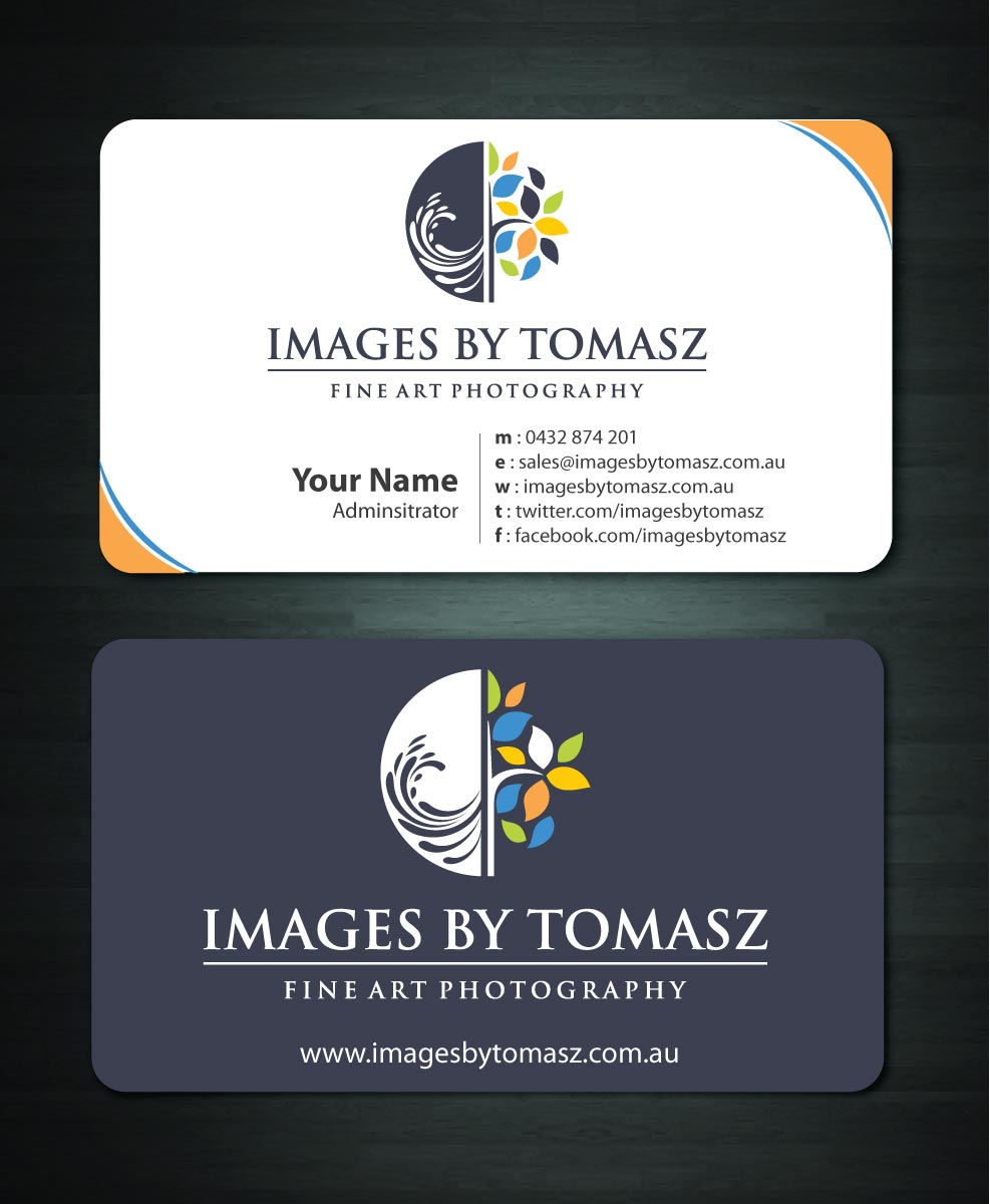 Business Card Design by Sbss for Images By Tomasz | Design #1104833