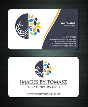 Business Card Design by Sbss for Images By Tomasz | Design: #1104834