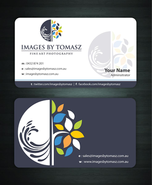 Business Card Design by Sbss for Images By Tomasz | Design: #1104837
