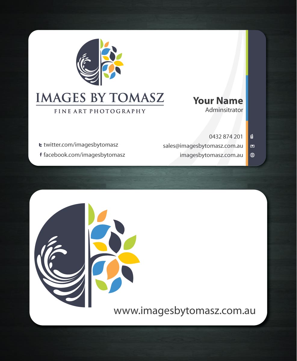 Business Card Design by Sbss for Images By Tomasz | Design #1104839