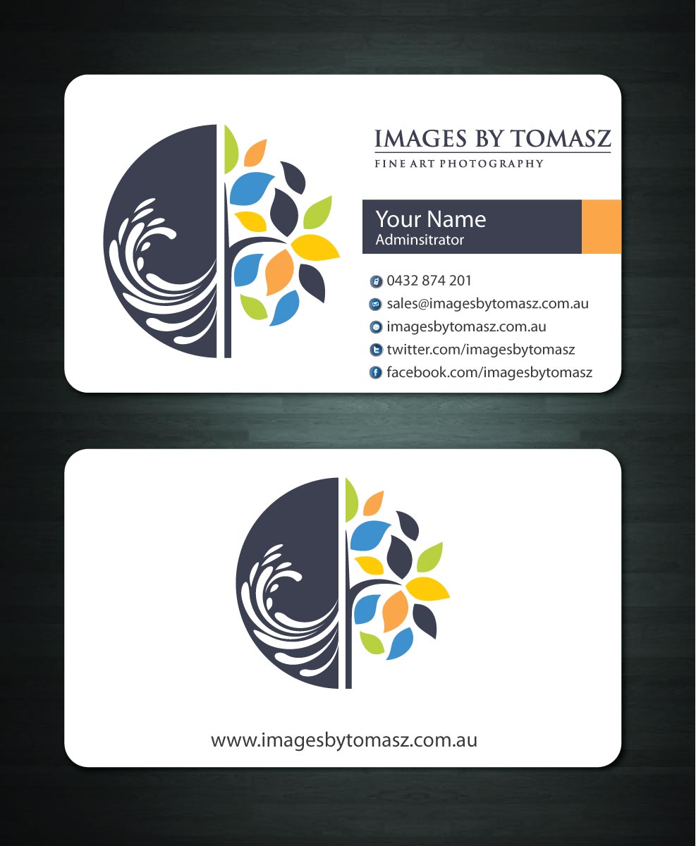 Business Card Design by Sbss for Images By Tomasz | Design #1104841