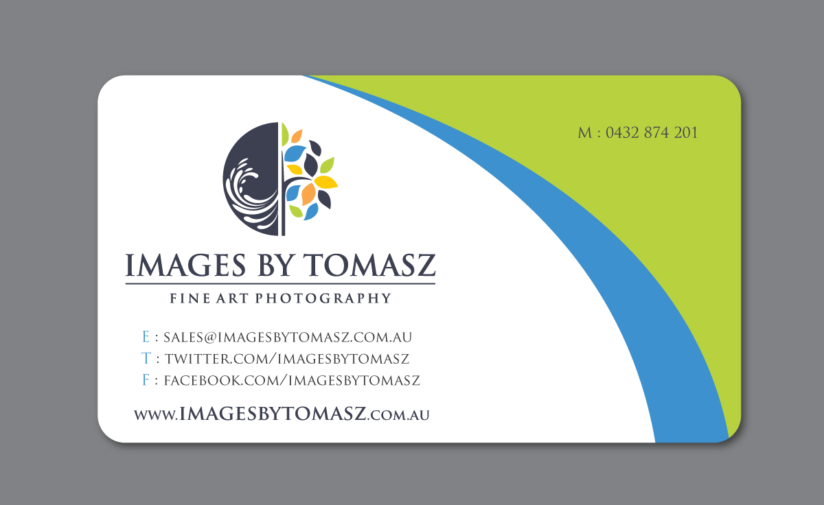 Business Card Design by Sbss for Images By Tomasz | Design #1105048