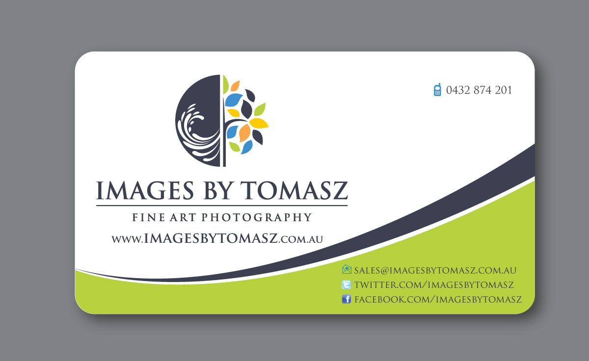 Business Card Design by Sbss for Images By Tomasz | Design #1105054