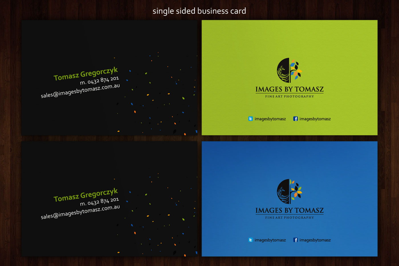 Business Card Design by Web Skippers for Images By Tomasz | Design #1111053