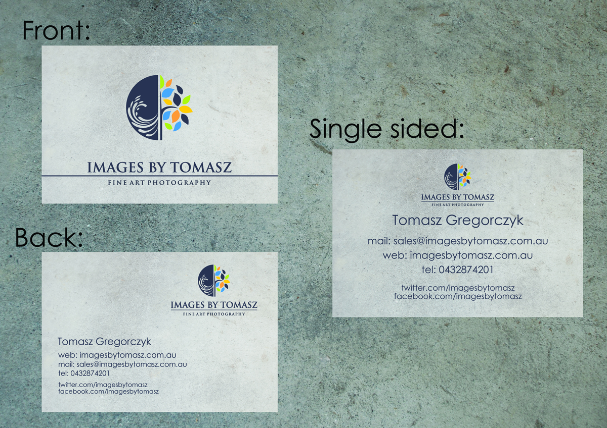 Business Card Design by EnMa for Images By Tomasz | Design #1151015
