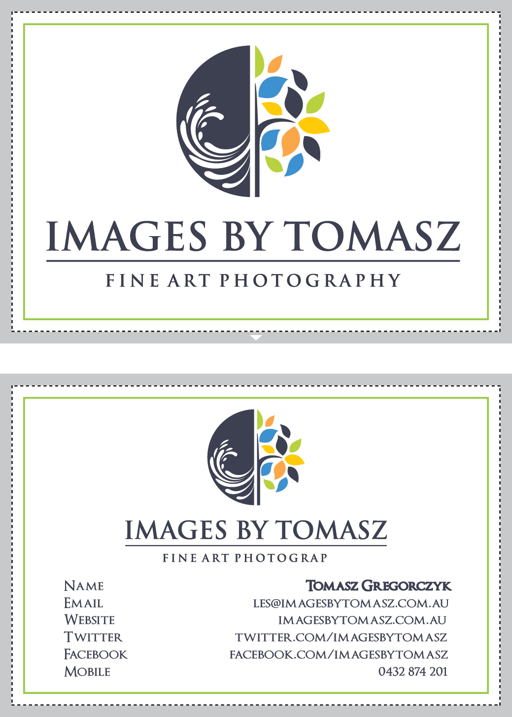 Design de Carte de Visite par Alexandra Ribet pour Images By Tomasz | Design #1105588