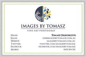 Business Card Design by Alexandra Ribet for Images By Tomasz | Design: #1105597