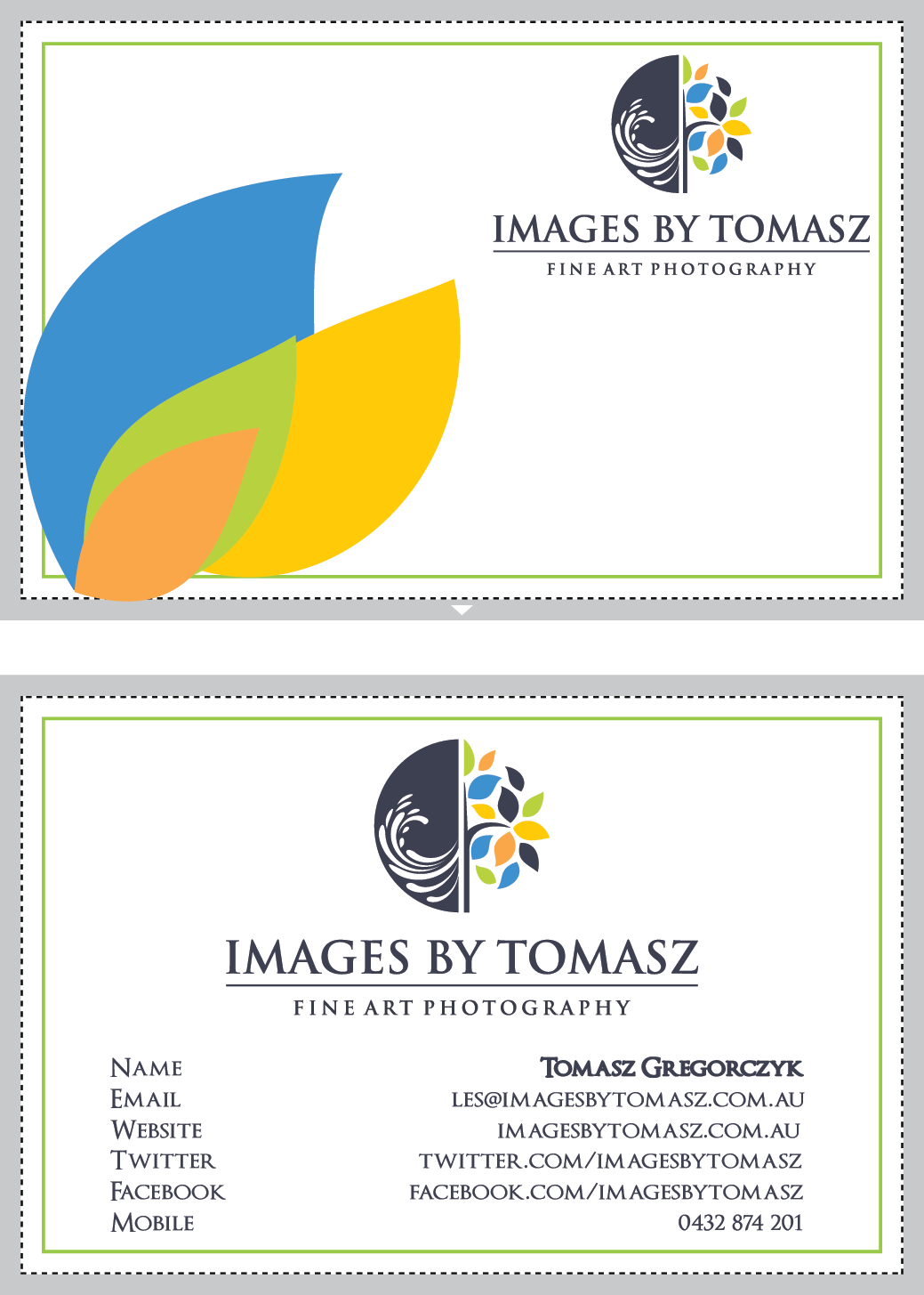 Design de Carte de Visite par Alexandra Ribet pour Images By Tomasz | Design #1105622