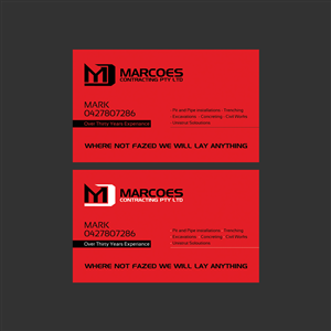 Business Card Design by diRtY.EMM for this project | Design: #4066081