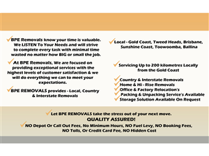 Flyer Design by axe10000 for BPE Removals | Design: #4024717