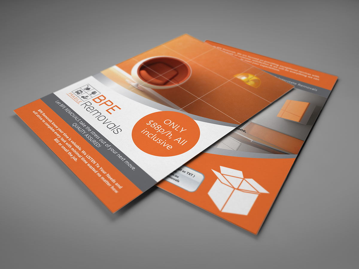 Flyer Design by shahzad99 for BPE Removals | Design #4043763