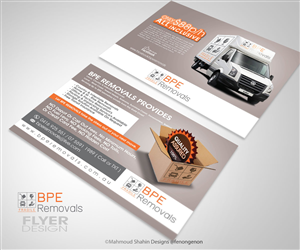 Flyer Design by Mahmoud Shahin for BPE Removals | Design: #4033641