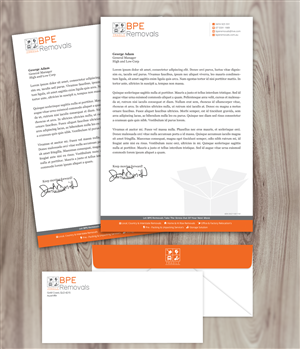 business letterhead design for bpe removals by asimali design 4021652 business letterhead design
