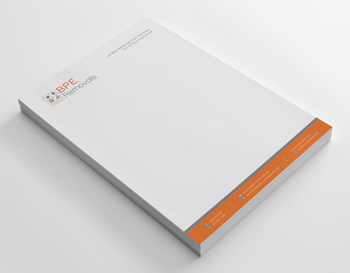 Letterhead Design by logodentity for BPE Removals | Design #4021831
