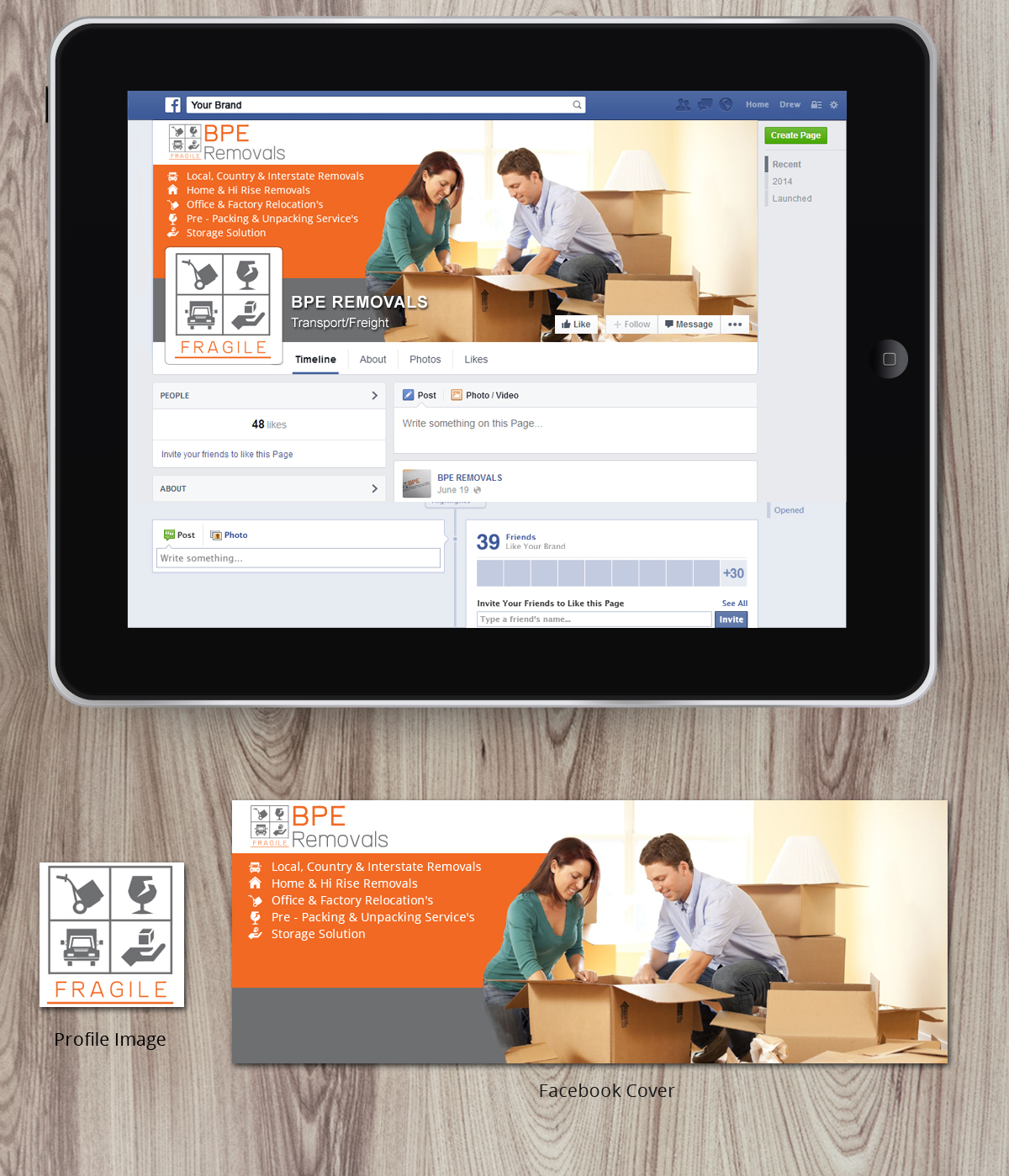 Facebook Design by Nelsur for BPE Removals | Design #4043630