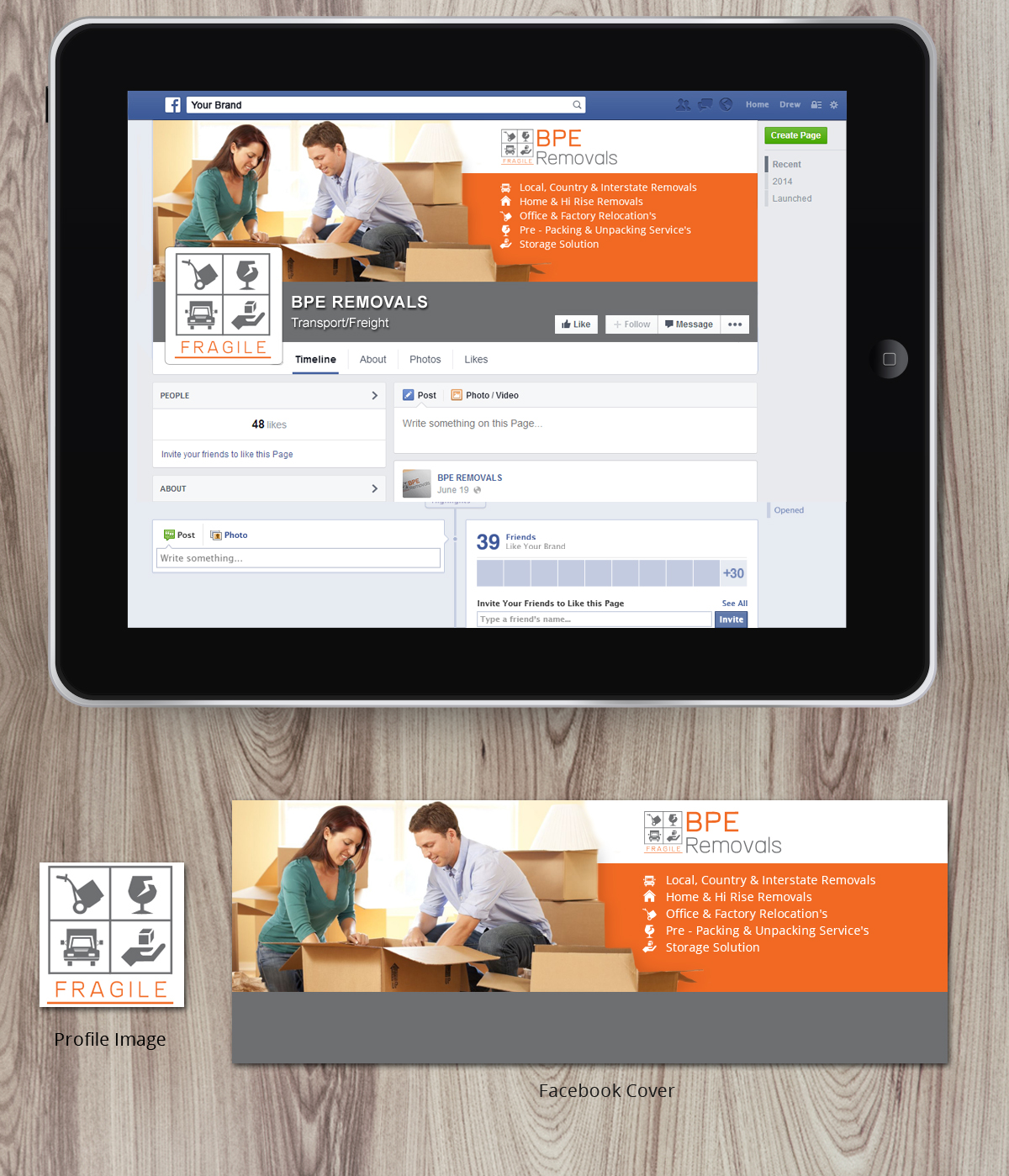 Facebook Design by Nelsur for BPE Removals | Design #4043634
