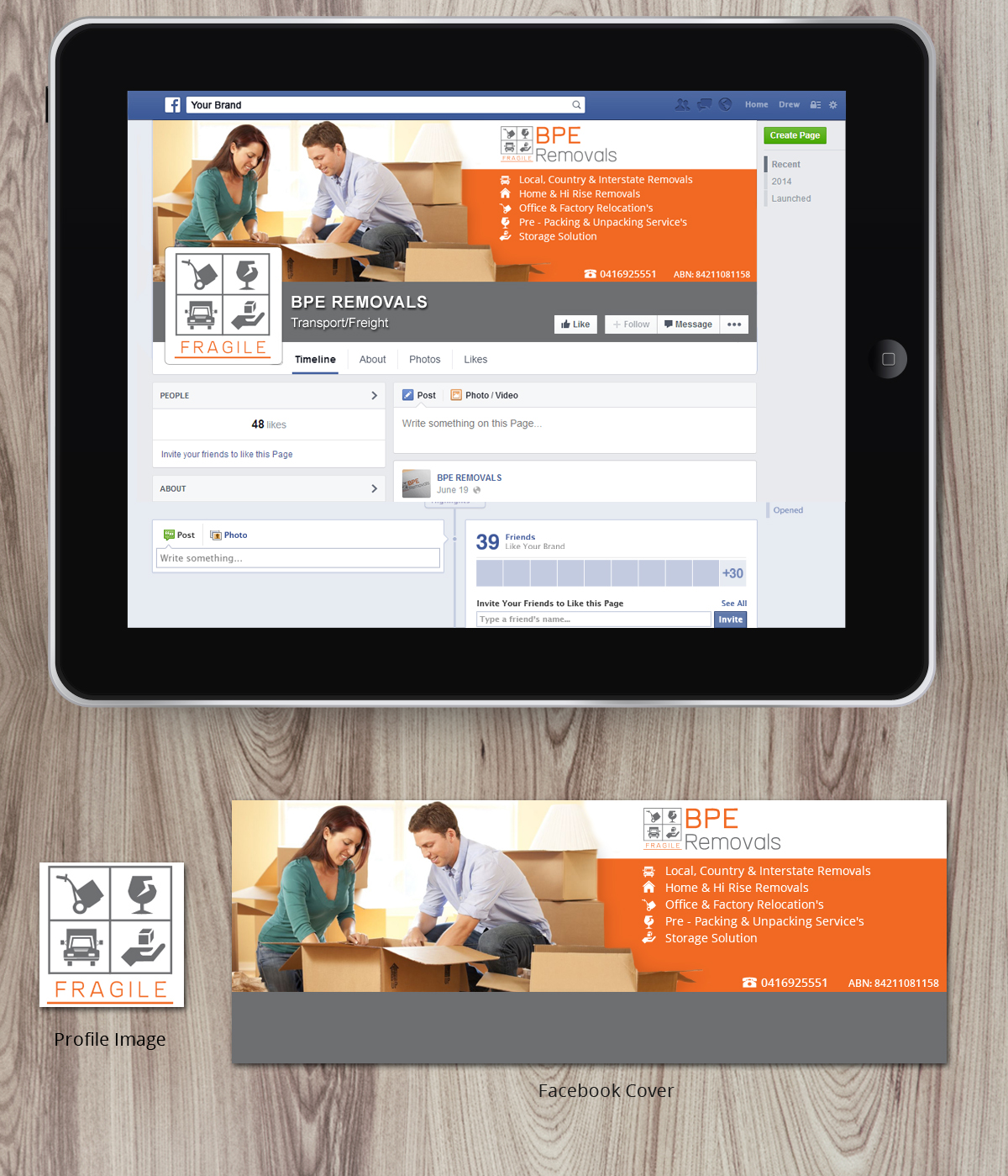 Design Facebook par Nelsur pour BPE Removals | Design #4043830