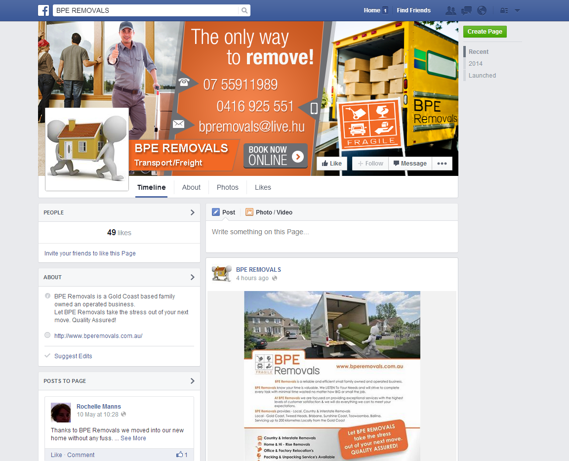 Facebook Design by GeorgeFlashHTML5 for BPE Removals | Design #4041327