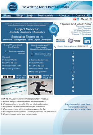 Wordpress Design by MCdesign for ITCV Services | Design #4126431