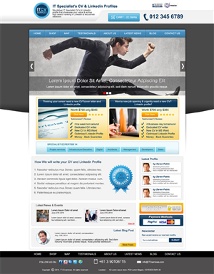 Diseño Wordpress por DesignXyz para ITCV Services | Diseño: #4118909