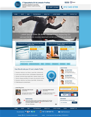 Diseño Wordpress por DesignXyz para ITCV Services | Diseño: #4118915