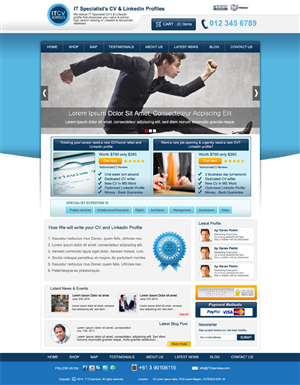 Diseño Wordpress por DesignXyz para ITCV Services | Diseño: #4118928