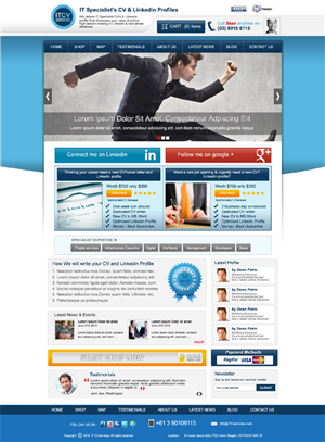 Diseño Wordpress por DesignXyz para ITCV Services | Diseño: #4148869