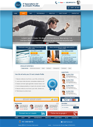 Diseño Wordpress por DesignXyz para ITCV Services | Diseño: #4200412