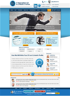Wordpress Design by Heru Purwanto for ITCV Services | Design #4639490