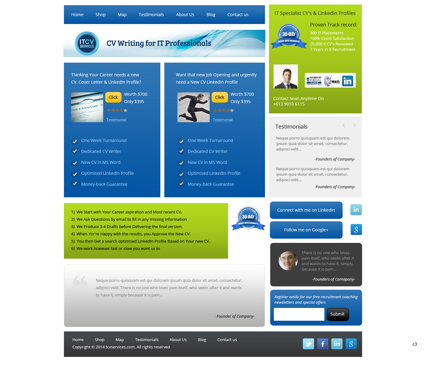 Wordpress Design by pb for ITCV Services | Design #4039117