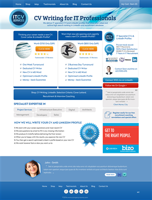 Diseño Wordpress por pb para ITCV Services | Diseño: #4039121