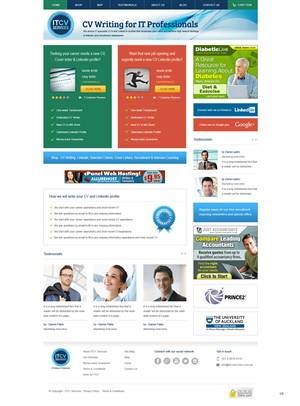 Diseño Wordpress por pb para ITCV Services | Diseño: #4039125