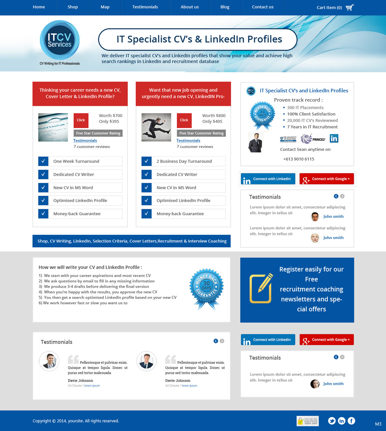 Wordpress Design by pb for ITCV Services | Design #4039135